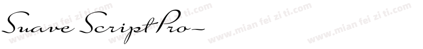 Suave Script Pro字体转换
